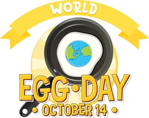 World egg day banner or logo design