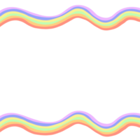 sfondo arcobaleno astratto. mese dell'orgoglio comunità lgbt. modello di onde. png