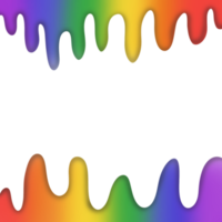 splashes background. Happy Pride Month. Rainbow dripping texture. png