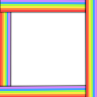 patrón de marco de arco iris. png