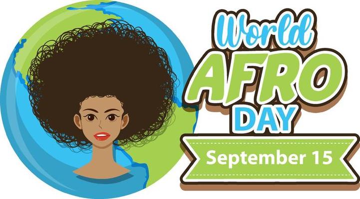 World Afro Day September 15 Banner Design