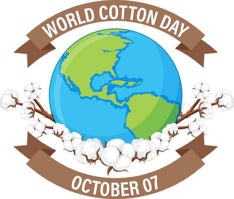 World Cotton Day October 7 Banner Design