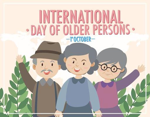 International day of older persons poster design