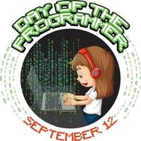 The Day of the Programmer Poster vector