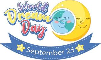 World Dream Day Banner Design vector