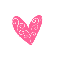 lindo corazón rosa png