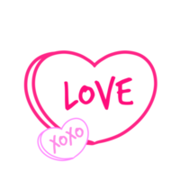 Love and kiss Heart png