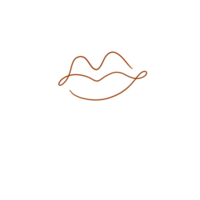 arte de línea de labios png