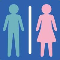 Man and woman restroom sign vector