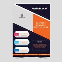 Creative Business flyer template design vector
