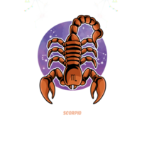 illustrazione del segno zodiacale dello scorpione