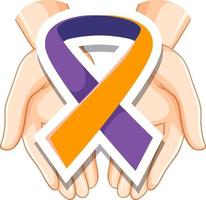 símbolo de la cinta del día mundial de la psoriasis vector