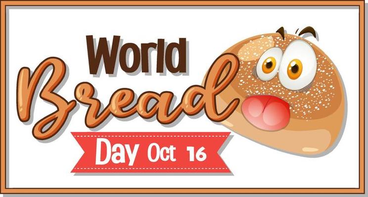 World bread day banner design