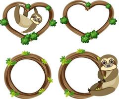 Set of liana frames and sloth vector