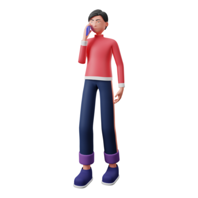Man Talking On Phone PNG Free Images with Transparent Background - (70