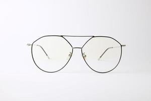 Eyeglass on white background photo