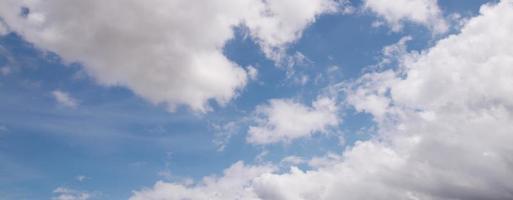 Blue sky white clouds photo