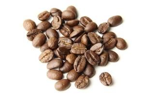 Coffee beans on white background photo