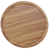 tábua de pizza de madeira bandeja de madeira tábua de corte de madeira png ilustração 3d