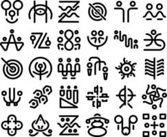 Abstract icons for logos for website and app vector
