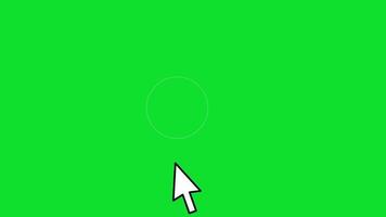 Animated symbol of arrow cursor. animation of a computer pointer with a click. 4KAnimated symbol of arrow cursor. animation of a computer pointer with a click. 4K video