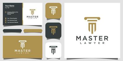 pillars logo icon designs vector.logo design and business card vector