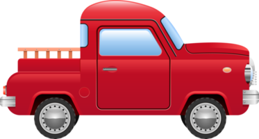 ilustração de design de clipart de carro retrô pick-up png