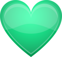 Shiny heart clipart design illustration png