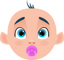 Cute baby clipart design illustration png