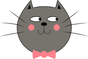 Kitty cat clipart design illustration