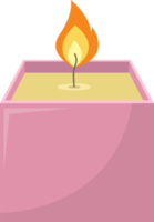 Ilustración de diseño de imágenes prediseñadas de velas de colores png