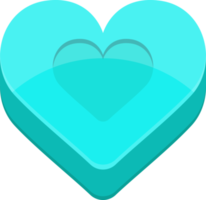 Heart shape clipart design illustration png