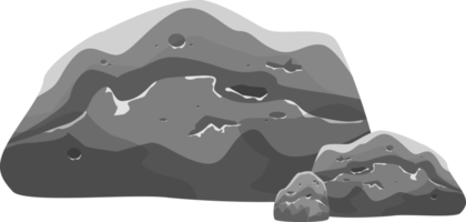 ilustração de design de clipart de pedras de pedregulho png