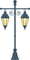 illustration de conception clipart lampadaire vintage png