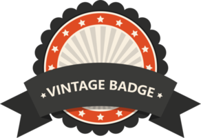 vintage badge clipart design illustration png