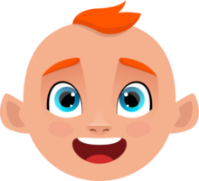 Cute baby clipart design illustration png