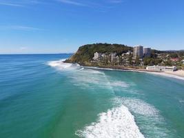 Aerial view of Burleigh Point in Australia photo