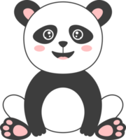 Ilustración de diseño de imágenes prediseñadas de oso panda png