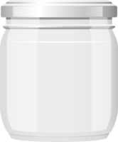 Empty glass jar clipart design illustration png