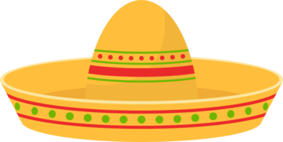 mexikansk hatt clipart design illustration png