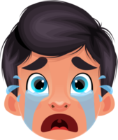 niño pequeño cara expresión clipart diseño ilustración png