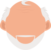 Old man clipart design illustration png