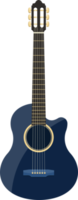 Stylish classical guitar clipart design illustration png