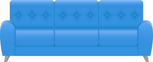 ilustração de design de clipart de sofá moderno png