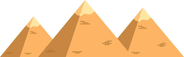 Ilustración de diseño de imágenes prediseñadas de pirámide egipcia png