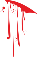 illustrazione di progettazione di clipart di schizzi di sangue png