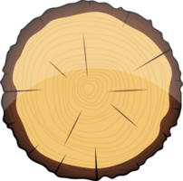 coupe transversale d'illustration de conception clipart arbre en bois