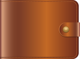 Leather wallet clipart design illustration png