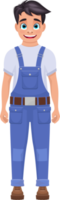 illustrazione di progettazione di clipart del lavoratore del ragazzo png