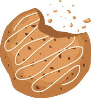 ilustração de design de clipart de biscoitos saborosos caseiros png